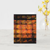 Die Wand-abstrakte Kunst-Anmerkungs-Karte Karte (Gelbe Blume)