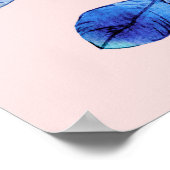 Die Wand aus rosa Ziegeln dient zur Abstraktion, z Poster (Ecke)