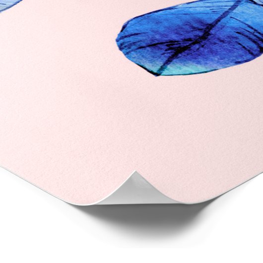 Die Wand aus rosa Ziegeln dient zur Abstraktion, z Poster (Ecke)