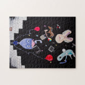 Die Wand des Rosas - Puzzlespiel Puzzle (Horizontal)