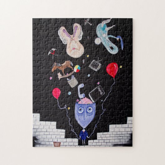 Die Wand des Rosas - Puzzlespiel Puzzle (Vertikal)