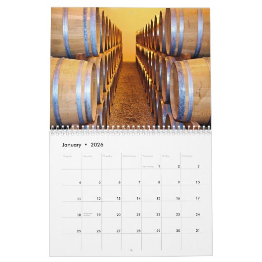 Die Wand Kalender der Wein ... Impressionen 2026 (Jan 2026)