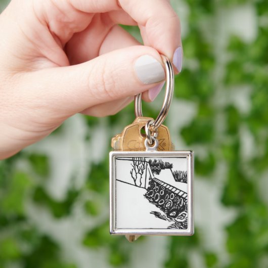 Die Wand Schlüsselanhänger (Hand)