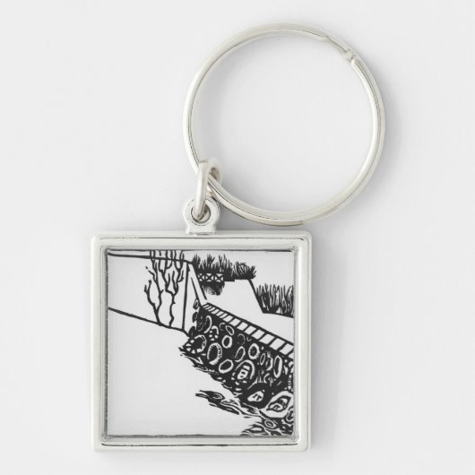 Die Wand Schlüsselanhänger (Vorne)