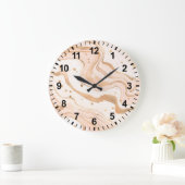 Die Wand-Uhr der Wasserfarben-Marmor Große Wanduhr (Zuhause)