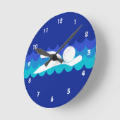 Die Wand-Uhr des Schwimmbeckens Runde Wanduhr (Winkel)