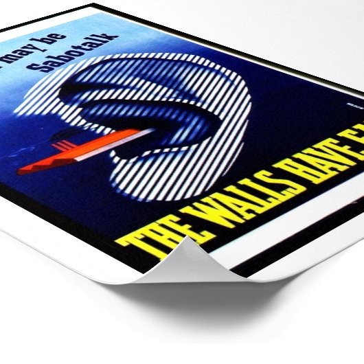 Die Wände haben Ohren Poster (Ecke)