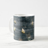 Die Wände sind aus vierbraunem Holz Kaffeetasse (Vorderseite Links)