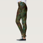 Die Wände sind grün und mit Korallen gesprenkelt Leggings (Links)