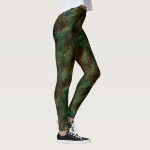 Die Wände sind grün und mit Korallen gesprenkelt Leggings