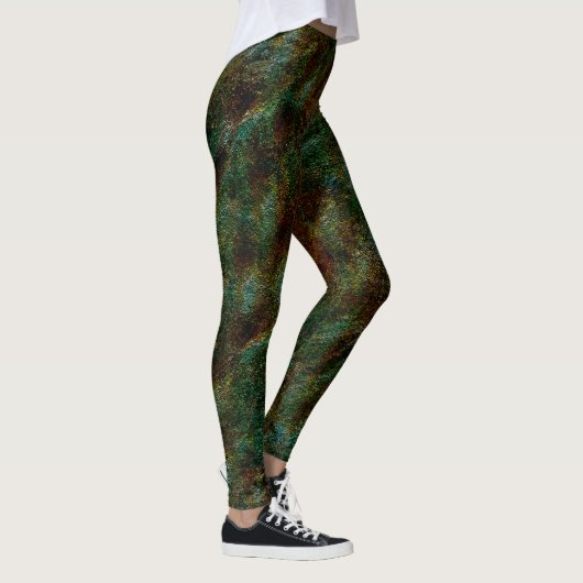 Die Wände sind grün und mit Korallen gesprenkelt Leggings (Rechts)