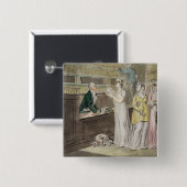 Die Wanderbücherei (Feder und w/c und w Button (Vorne & Hinten)