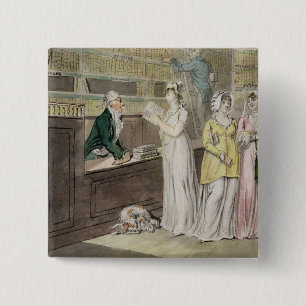 Die Wanderbücherei (Feder und w/c und w Button