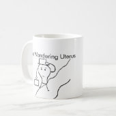 Die wandernde Gebärmutter Kaffeetasse (Vorderseite Links)