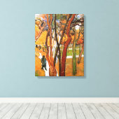 Die Wanderung durch sinkende Blätter von Vincent v Leinwanddruck (Insitu (Holzboden))