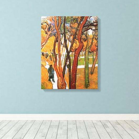 Die Wanderung durch sinkende Blätter von Vincent v Leinwanddruck (Insitu (Holzboden))