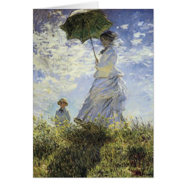 Die Wanderung, Lady mit Sonnenschirm (Vorne)