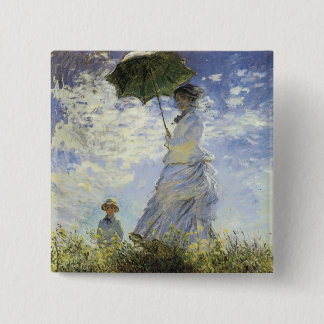 Die Wanderung, Lady mit Sonnenschirm Button