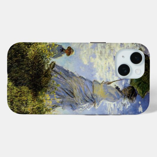 Die Wanderung, Lady mit Sonnenschirm Case-Mate iPhone Hülle (Rückseite (Horizontal))