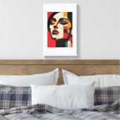 Die Wandmalerei drückt die Schönheit der Frauen au Leinwanddruck (Insitu (Schlafzimmer))