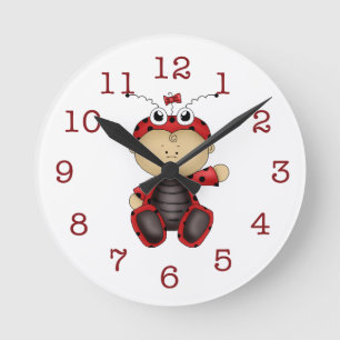 Die Wanduhr Baby Marienkäfer-Kinder
