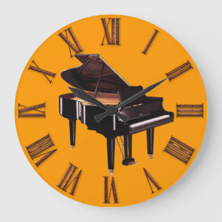 Die Wanduhr des Flügels-Musikfreunds