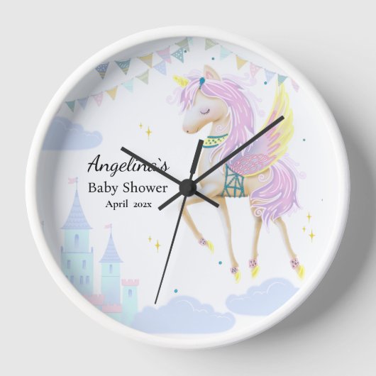 Die Wandusche mit Einhorn. Uhr (Vorderseite)