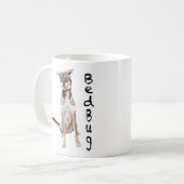 Die Wanze "bummelt " Kaffeetasse (Vorderseite Links)