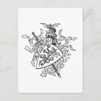 Die Wappen des Königs Artus Postkarte