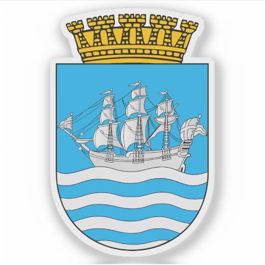 Die Wappen von Arendal Aufkleber (Vorderseite)