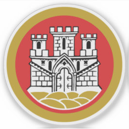 Die Wappen von Bergen, Norwegen Aufkleber