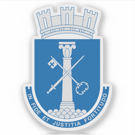 Die Wappen von Drammen Aufkleber (Vorderseite)