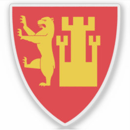 Die Wappen von Fredrikstad Aufkleber