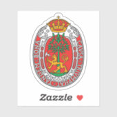 Die Wappen von Kristiansand Aufkleber (Blatt)