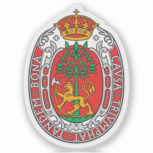 Die Wappen von Kristiansand Aufkleber (Vorderseite)