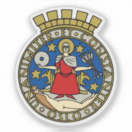 Die Wappen von Oslo Aufkleber