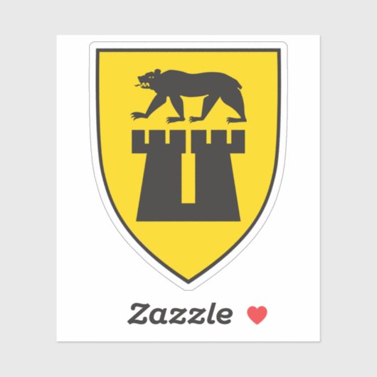 Die Wappen von Sarpsborg Aufkleber (Blatt)