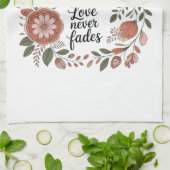 Die Wärme der Liebe einer Mutter verblasst nie Geschirrtuch (Gefaltet)