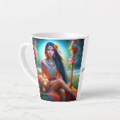 Die Wärme der Liebe in jedem Teil - Milchtasse (Linke Ecke)