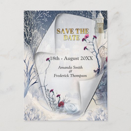 Die Wärme der Sonne im Winter Ankündigungspostkarte (Vorderseite)