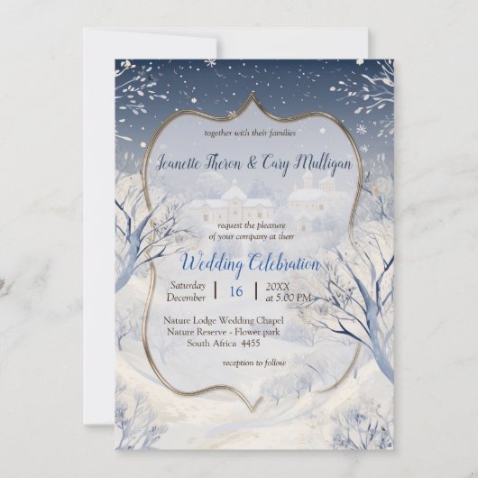 Die Wärme der Sonne im Winter Einladung (Vorderseite)