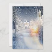 Die Wärme der Sonne im Winter Einladung (Rückseite)