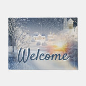 Die Wärme der Sonne im Winter Fußmatte (Vorderseite)