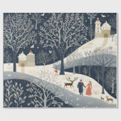 Die Wärme der Sonne im Winter Geschenkpapier (Flach)