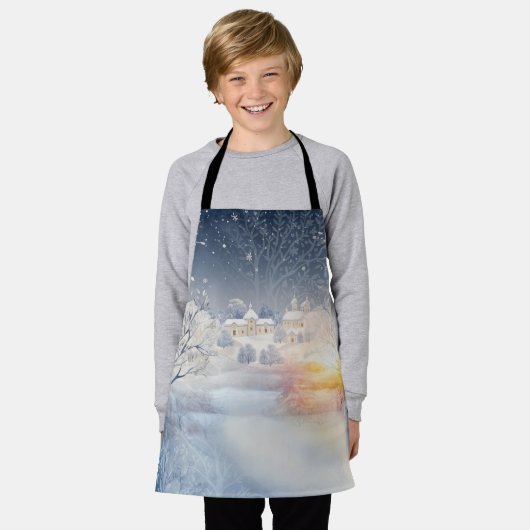 Die Wärme der Sonne im Winter Schürze (Getragen)