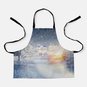 Die Wärme der Sonne im Winter Schürze