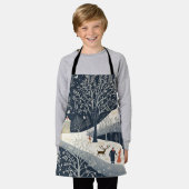 Die Wärme der Sonne im Winter Schürze (Getragen)