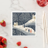 Die Wärme der Sonne im Winter Serviette (Beispiel)