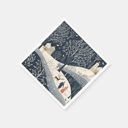Die Wärme der Sonne im Winter Serviette (Ecke)