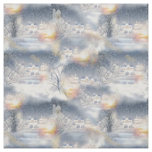 Die Wärme der Sonne im Winter Stoff (Muster)